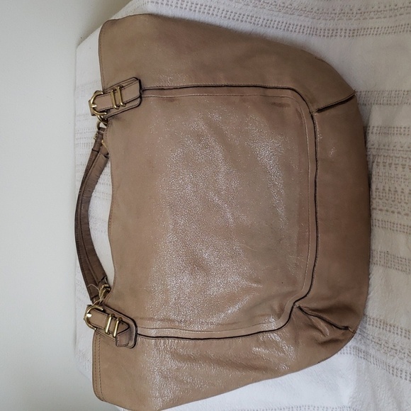 COACH Kristin Pinnacle Leather Tote in Tan Shimmer F19385 - Picture 2 of 14